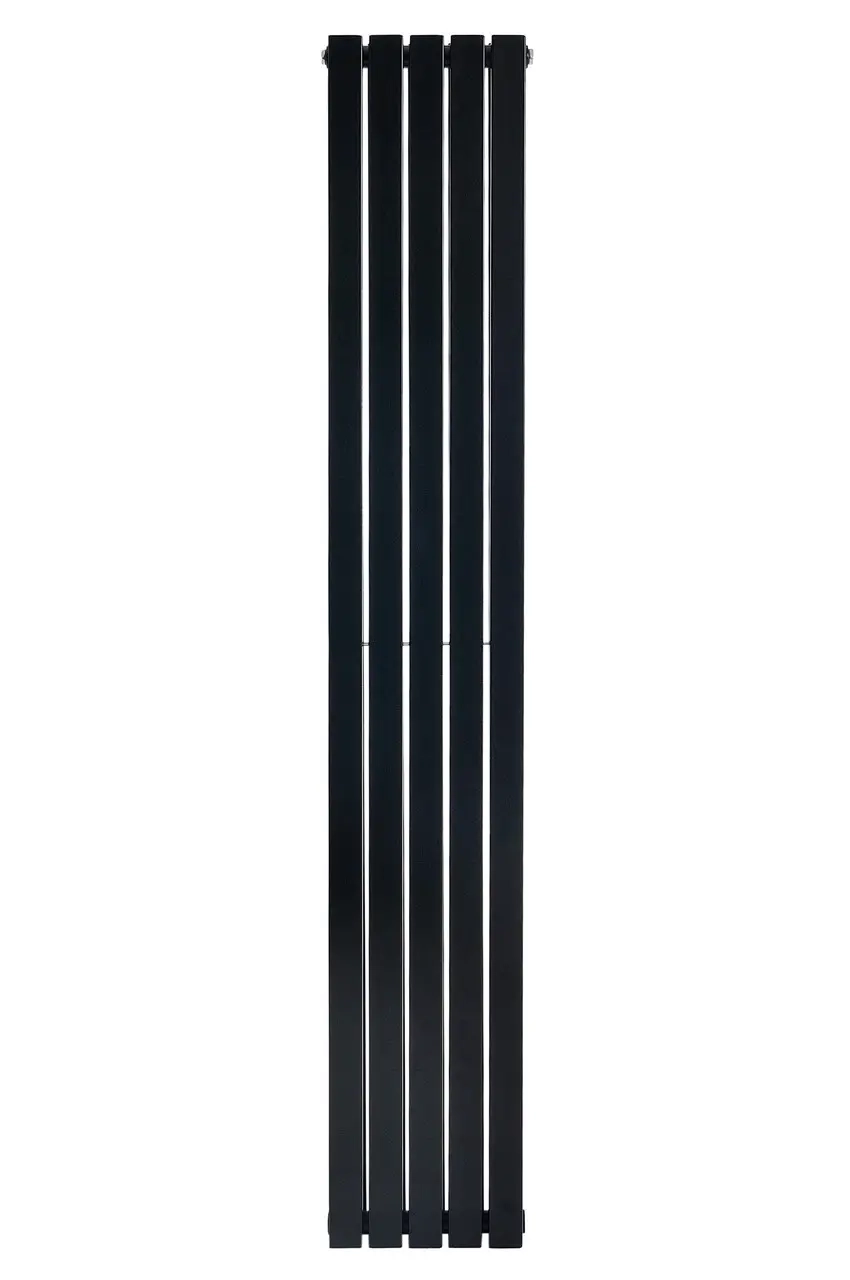 Вертикальный дизайнерский радиатор отопления ARTTIDESIGN Terni II 5/1800/295/50 черный матовый  Фото - 4